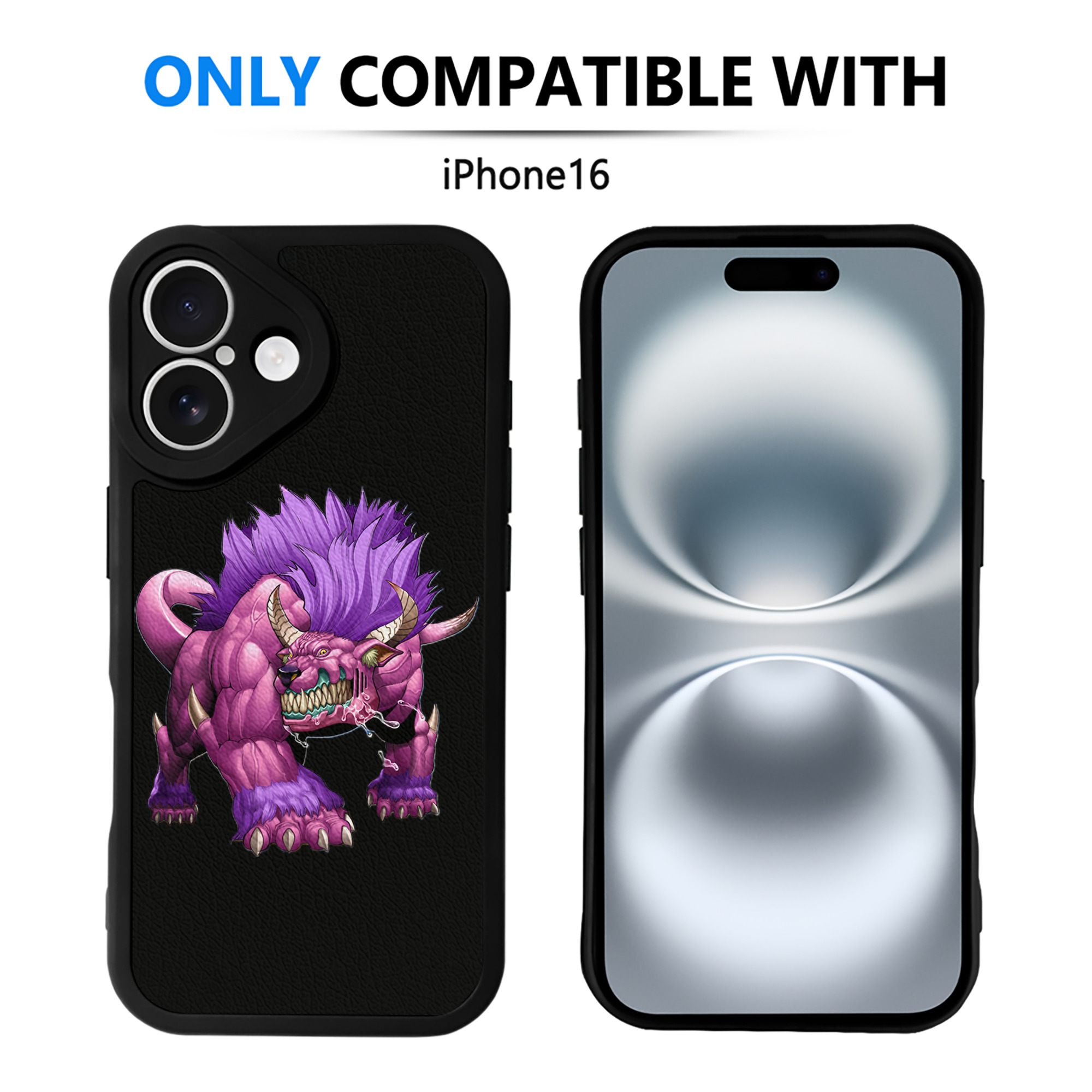 （画像用） 遊☆戯☆王 Yu-Gi-Oh! 【iPhone 16シリーズ対応】シリコンスマホケース（レザー調） 材質：シリコン